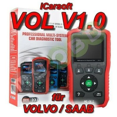 iCarsoft VOL v1 Profi Diagnose für Volvo Saab Öl Service ABS Airbag Motor etc