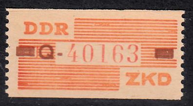 1960 DDR-Dienstmarken B- Wertstreifen MiNr. Q -S-40163, postfrisch