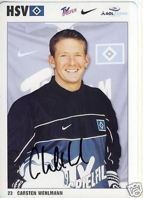 Carsten Wehlmann Hamburger SV 2001-02 Autogrammkarte + A 64202