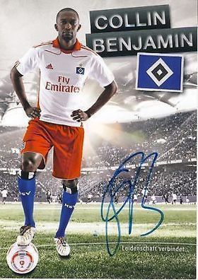 Collin Benjamin Hamburger SV 2010-11 Autogrammkarte + A 64088
