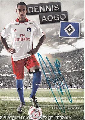 Dennis Aogo Hamburger SV 2010-11 Autogrammkarte + A 64089