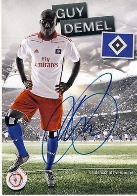 Guy Demel Hamburger SV 2010-11 Autogrammkarte + A 64093