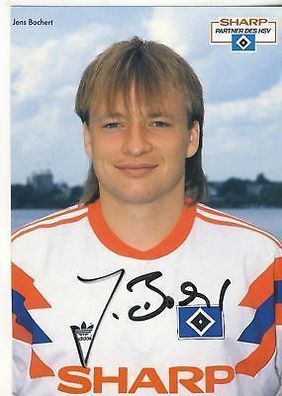 Jens Bochert Hamburger SV 1990-91 Autogrammkarte + A 64263