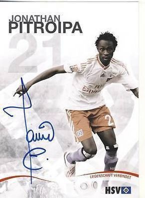 Jonathan Pitroipa Hamburger SV 2009/10 Autogrammkarte + A 64118