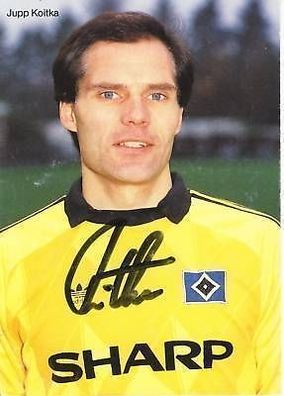 Jupp Koitka Hamburger SV 1987-88 Autogrammkarte + A 64078