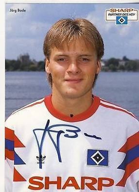 Jörg Bode Hamburger SV 1991-92 Autogrammkarte + A 64264