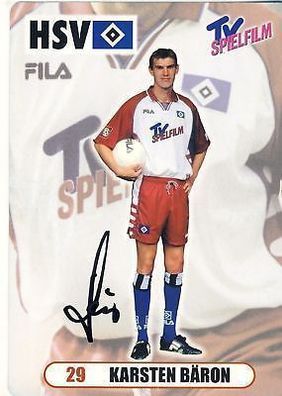 Karsten Bäron Hamburger SV 2000-01 Autogrammkarte + A 64220