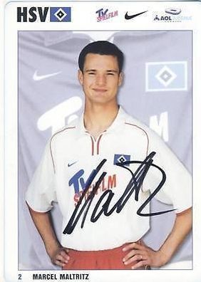 Marcel Maltritz Hamburger SV 2001-02 Autogrammkarte + A 64212