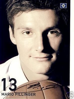 Mario Fillinger Hamburger SV 2007-08 Autogrammkarte + A 64157