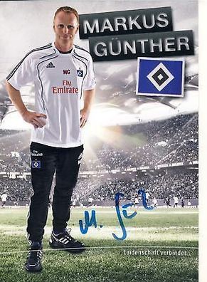 Markus Günther Hamburger SV 2010-11 Autogrammkarte + A 64100