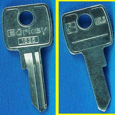 Schlüsselrohling Börkey 1536 für L + F / Möbelzylinder, Stahlschränke