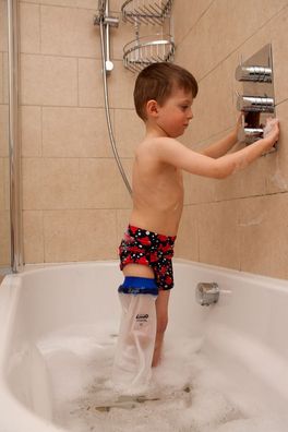 Dusch- und Badeschutz Limbo für Gipsverbände, Mullverbände ganzes Bein, Kinder