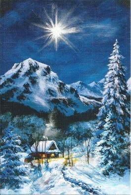Stanislaw Kmiecik Weihnachtskarte: "Bergweihnacht" - MFK