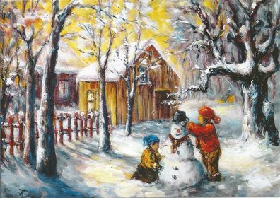 Thomas Kahlau Weihnachtskarte: "Winterfreude" - MFK