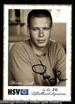 Martin Groth Hamburger SV 2002-03 Autogrammkarte + A 64194