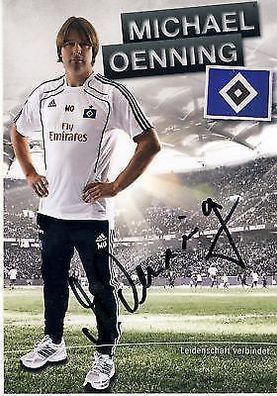Michael Oenning Hamburger SV 2010-11 Autogrammkarte + A 64101