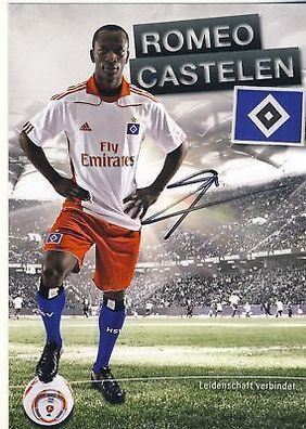 Romeo Castelen Hamburger SV 2010-11 Autogrammkarte + A 64106