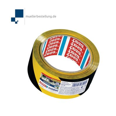 tesa Warnklebeband Signal Premium schwarz/ gelb 50,0 mm x 66,0 m 1 Rolle