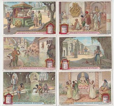 Liebigbilder Serie 841 "Die Götter Indiens" komplett 1912 (108948)