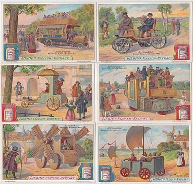 Liebigbilder Serie 723 "Automobile" komplett 1908 (108915)