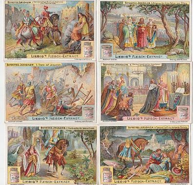 Liebigbilder Serie 790 "Befreites Jerusalem" komplett 1911 (105947)