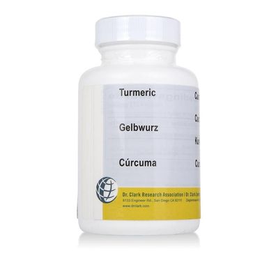 Gelbwurz (Curcuma, Kurkuma, Turmeric), 120 Kapseln à 600 mg.