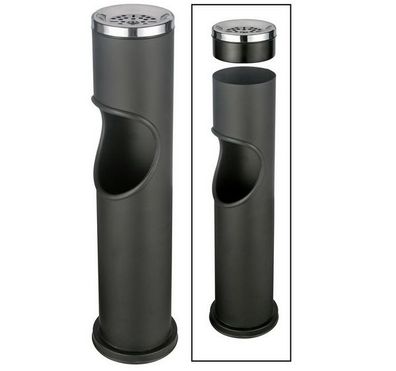 HI Stehaschenbecher Höhe: 46,5 cm, Farbe: schwarz 16228