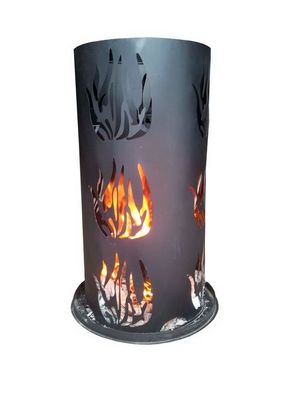 Feuerkorb Feuerschale Feuersäule aus  3 mm Stahlblech Waidmannsheil 
