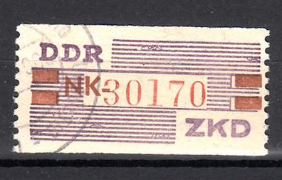1960 DDR-Dienstmarken B- Wertstreifen MiNr. VI -NK-30170, Rundstempel