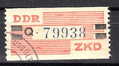02) 1960 DDR-Dienstmarken B- Wertstreifen MiNr. X -Q-79938, Rundstempel