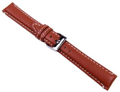 Torino Ersatzband Uhrenarmband Kalbsleder Rotbraun 20753S