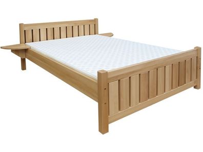 Jugendbett Buche massiv Vollholz natur 106, inkl. Lattenrost - Abmessung 180 x 2