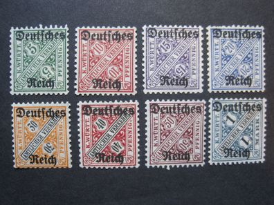Deutsches Reich Dienstmarken MiNr. 57-64 postfrisch * * (Y 159)