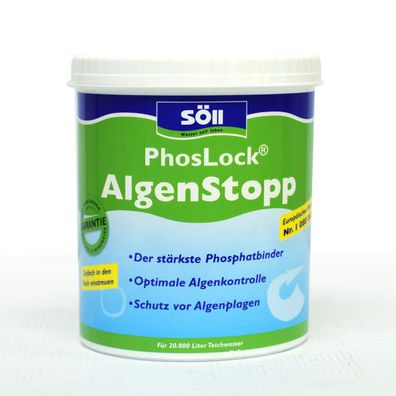 Söll - PhosLock AlgenStopp 1kg für 20.000 Liter Wasser - 10960 - 80502