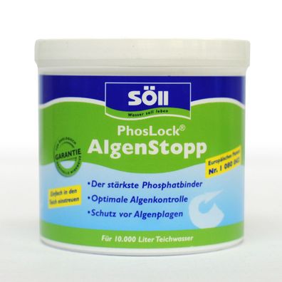 Söll - PhosLock AlgenStopp 500g für 10.000 Liter Wasser - 11003 - 80517