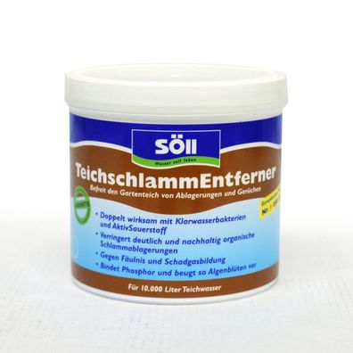 Söll - Teichschlamm-Entferner 500g für 10.000 Liter Wasser - 11604 - 80588
