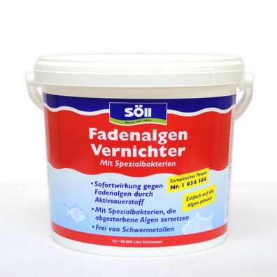 Söll - Fadenalgen-Vernichter 5kg für 160.000 Liter Wasser - 11606 - 80590