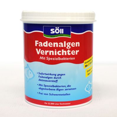 Söll - Fadenalgen-Vernichter 1kg für 32.000 Liter Wasser - 11609 - 80599