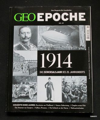 Geo Epoche 1914 Das Schicksalsjahr des 20. Jahrhunderts Nr.65