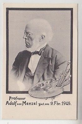 47693 Ak Professor Adolf von Menzel gest. am 9. Februar 1905