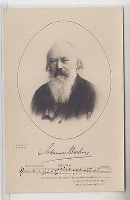 63167 Ak Johannes Brahms Komponist um 1900
