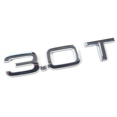 Original Audi Schriftzug 3.0T Logo Zeichen Aufkleber Emblem chrom 4F0853743P2ZZ