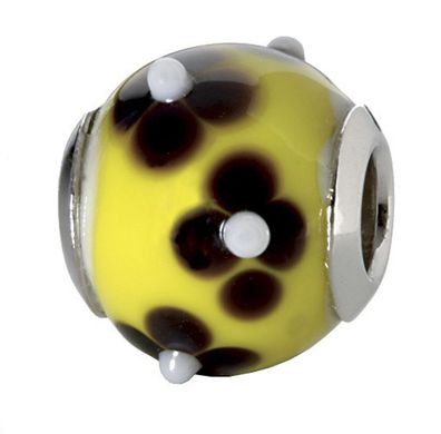 CEM Glasbeads Drops Beads Glaskugel 925/ Silber CD765