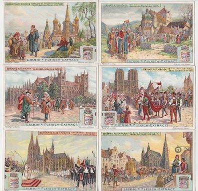 Liebigbilder Serie 792 "Berühmte alte Kirchen" komplett 1911 (108954)