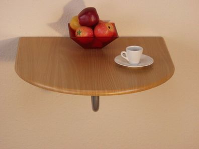 Wandtisch abklappbar Buche Klapptisch Küchentisch Tisch halbrund Platte Wand neu