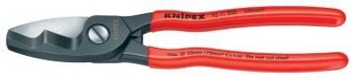 KNIPEX 9511200 Kabelschere, mit Doppelschneide, 200 mm