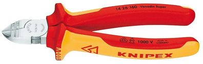KNIPEX 1426160 Abisolier-Seitenschneider, 160 mm