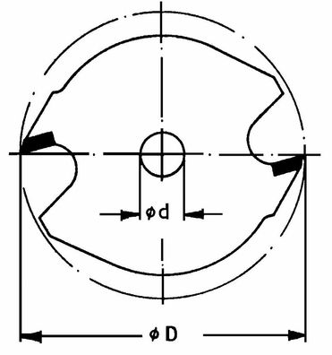 FAMAG 3108 Scheiben-Nutfräser 4,0x6,35x6,35