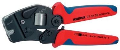 KNIPEX 975309 Selbsteinstellende Crimpzange für Aderendhülsen, 190 mm