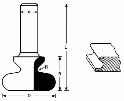 FAMAG 3148 Griffnutfräser 19,1x19x55,6